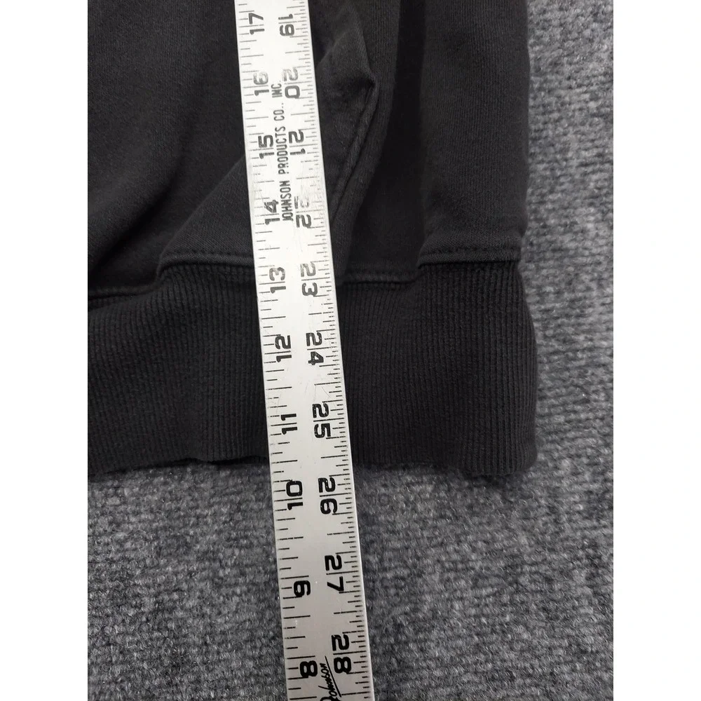 The North Face Hoodie Mens Medium Black‎ Bear Graphic Pullover Fleece Sweatshirt